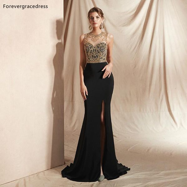 party dresses forevergracedress black beading evening 2021 mermaid split sleeveless formal gowns plus size custom made, White;black
party dresses forevergracedress black beading evening 2021 mermaid split sleeveless formal gowns plus size custom made, White;black