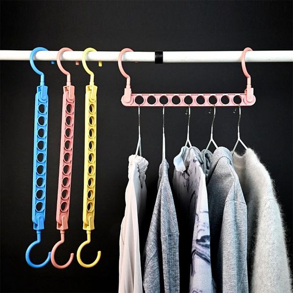hangers & racks multi-function plastic clothes hanger 9 hole multi-port support for organizer home storage drying rack
hangers & racks multi-function plastic clothes hanger 9 hole multi-port support for organizer home storage drying rack