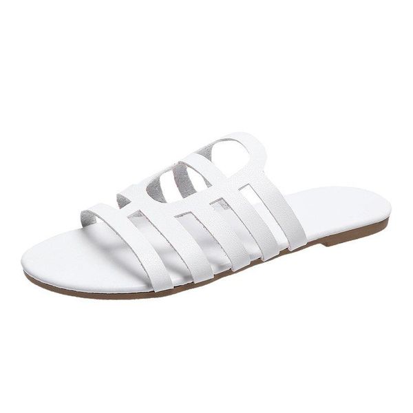 slippers casual women's fashion all-match personality upper design solid color open-toed home flat, Black
slippers casual women's fashion all-match personality upper design solid color open-toed home flat, Black