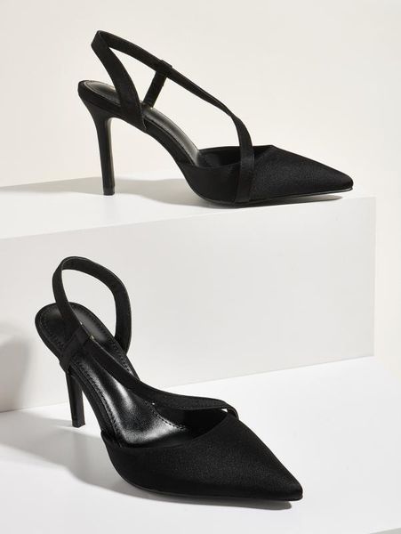 dress women flock female shallow high heels shoes ladies pointed toe slingback pumps femme career wap1, Black
dress women flock female shallow high heels shoes ladies pointed toe slingback pumps femme career wap1, Black