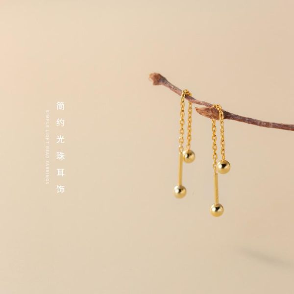 Dangle & Chandelier XGC14 Real 925 Sterling Silver Ball Beads Chain Drop Earrings Simple Geometric Pull Through Threader Earring Fine Jewelr
Dangle & Chandelier XGC14 Real 925 Sterling Silver Ball Beads Chain Drop Earrings Simple Geometric Pull Through Threader Earring Fine Jewelr