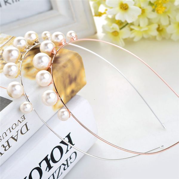 headband exquisite headdress pearl bridal jewelry fashion single row headband, Silver
headband exquisite headdress pearl bridal jewelry fashion single row headband, Silver