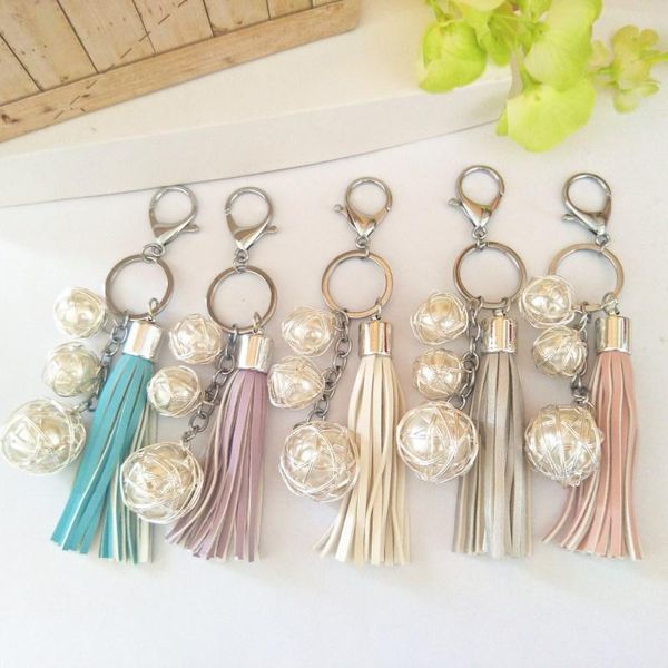 keychains pu leather tassel keychain pearl key chain holder car keyring handbag pendant charm hanging women girl accessories, Silver
keychains pu leather tassel keychain pearl key chain holder car keyring handbag pendant charm hanging women girl accessories, Silver