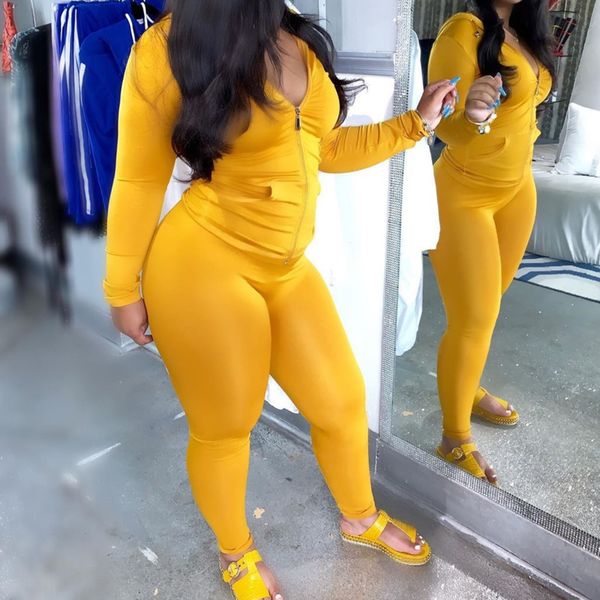 two piece dress yellow skinny set women autumn winter long sleeves hooded zipper and full length pant solid casual tracksuits hyao, White
two piece dress yellow skinny set women autumn winter long sleeves hooded zipper and full length pant solid casual tracksuits hyao, White