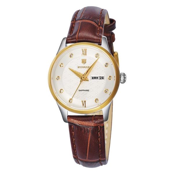 wristwatches runosd ladies watch luxury zircon day calendar miyota quartz movement sapphire crystal leather pin buckle 5199l, Slivery;brown
wristwatches runosd ladies watch luxury zircon day calendar miyota quartz movement sapphire crystal leather pin buckle 5199l, Slivery;brown