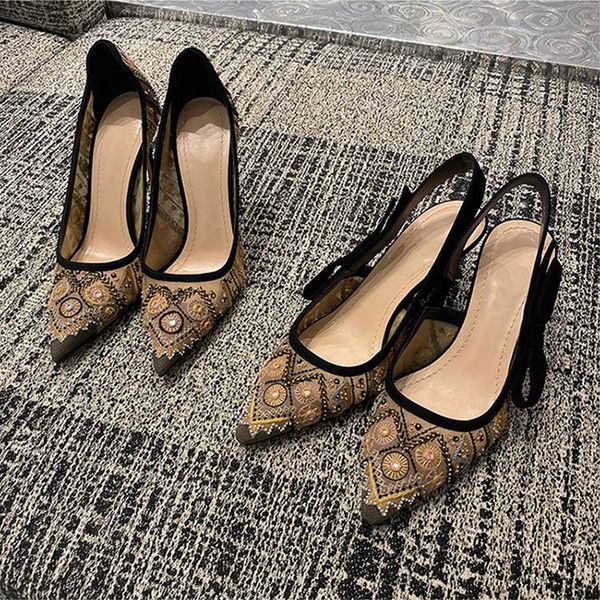 dress shoes vogue design brand woman 6cm low heel lace embroidery mesh slingback pointed toe, Black
dress shoes vogue design brand woman 6cm low heel lace embroidery mesh slingback pointed toe, Black