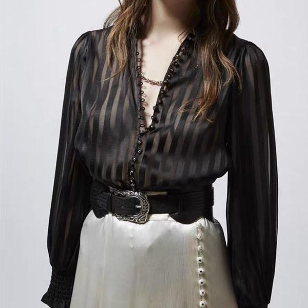 spring and summer loose casual long-sleeved lapel single row multi-button fashion shirt women women's blouses & shirts, White
spring and summer loose casual long-sleeved lapel single row multi-button fashion shirt women women's blouses & shirts, White