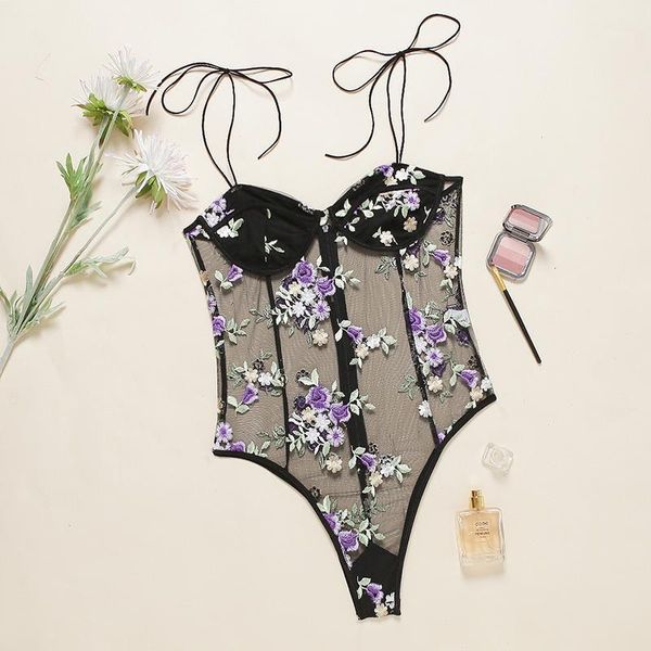 floral lace teddy bodysuit women lingerie stretchy ladies solid corset nightwear chiffon sleepwear bustiers & corsets, Black;white
floral lace teddy bodysuit women lingerie stretchy ladies solid corset nightwear chiffon sleepwear bustiers & corsets, Black;white