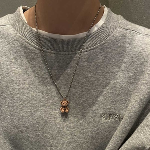 2021 cute psh bear sweater chain winter long necklace female cartoon clavicle accessories, Silver
2021 cute psh bear sweater chain winter long necklace female cartoon clavicle accessories, Silver