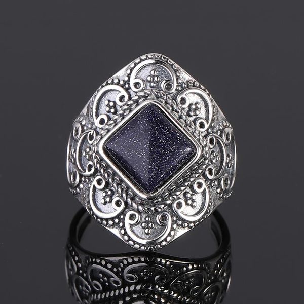 cluster rings s925 sterling silver blue sandstone gemstone for women wedding bands anniversary gift fine jewelry, Golden;silver
cluster rings s925 sterling silver blue sandstone gemstone for women wedding bands anniversary gift fine jewelry, Golden;silver