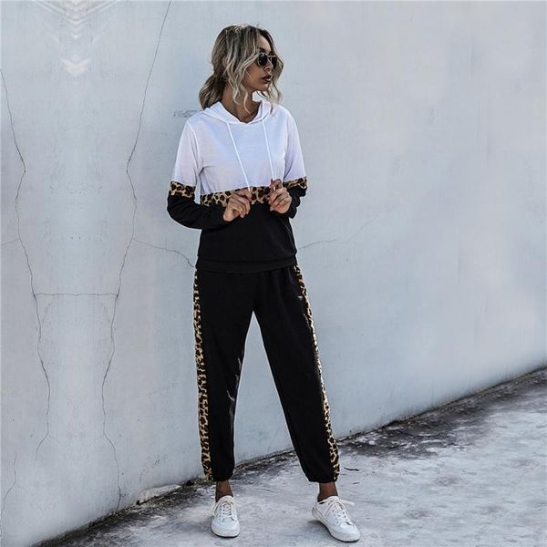 women's tracksuits autumn women leopard print sport tracksuit casual 2pcs set hoodies sweatshirt pants streetwear suit, Gray
women's tracksuits autumn women leopard print sport tracksuit casual 2pcs set hoodies sweatshirt pants streetwear suit, Gray