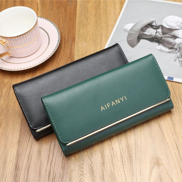 long women's long multi card simple cowhide handbag buckle 20% discount wallet, Red;black
long women's long multi card simple cowhide handbag buckle 20% discount wallet, Red;black