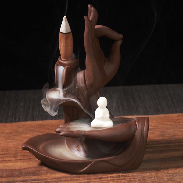 sachet bags 10pcs cones + zen purple sand incense burner buddha hand backflow lotus buddhism decoration
sachet bags 10pcs cones + zen purple sand incense burner buddha hand backflow lotus buddhism decoration