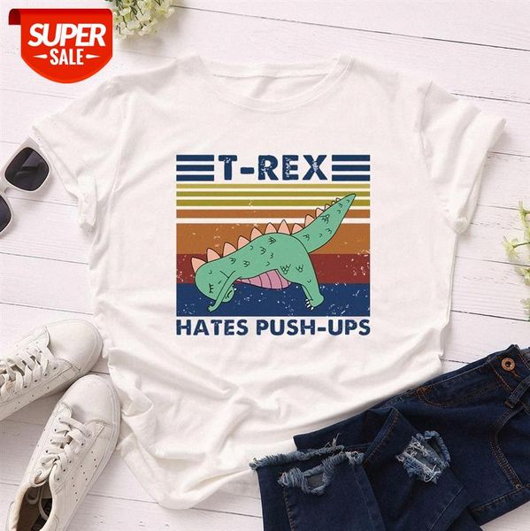 spot cross-border european and american women's cute dinosaur loose round neck short-sleeved cotton t-shirt women #5j0v, White
spot cross-border european and american women's cute dinosaur loose round neck short-sleeved cotton t-shirt women #5j0v, White