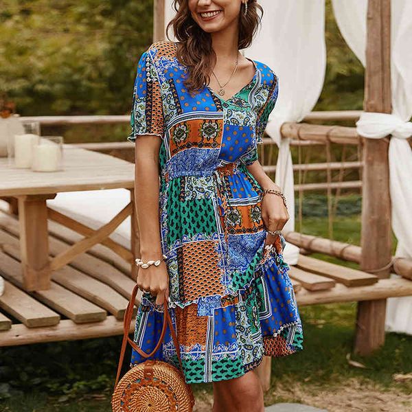 casual female summer printed on ruffled dress elastic with low-necked waistband in wl127, Black;gray
casual female summer printed on ruffled dress elastic with low-necked waistband in wl127, Black;gray
