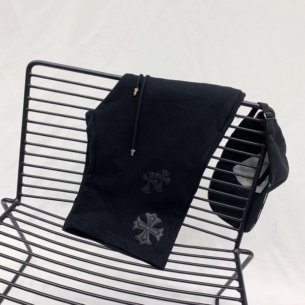 crosin 2021 summer cross leather casual young men's beach pants lace up drawstring black shorts, White;black 
crosin 2021 summer cross leather casual young men's beach pants lace up drawstring black shorts, White;black