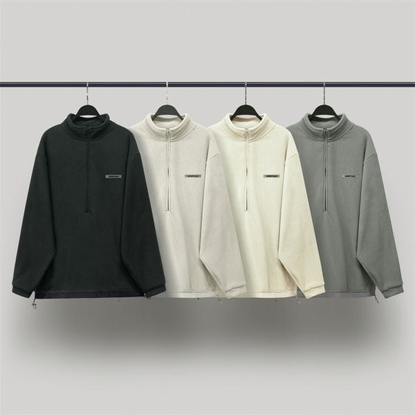 fear of god double thread essentials fleece half zipper stand collar men's fog high street designer, Black
fear of god double thread essentials fleece half zipper stand collar men's fog high street designer, Black