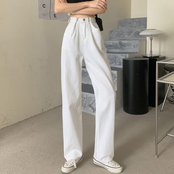women's jeans women high waist casual arrival 2021 autumn korean style solid color all-match ladies straight denim pants t021, Blue
women's jeans women high waist casual arrival 2021 autumn korean style solid color all-match ladies straight denim pants t021, Blue