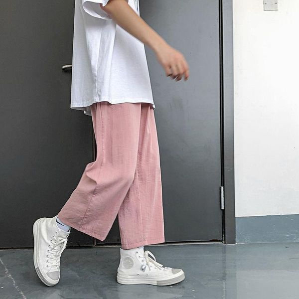men's pants summer thin casual fashion multicolor wide-leg men streetwear loose breathable drawstring straight mens, Black
men's pants summer thin casual fashion multicolor wide-leg men streetwear loose breathable drawstring straight mens, Black
