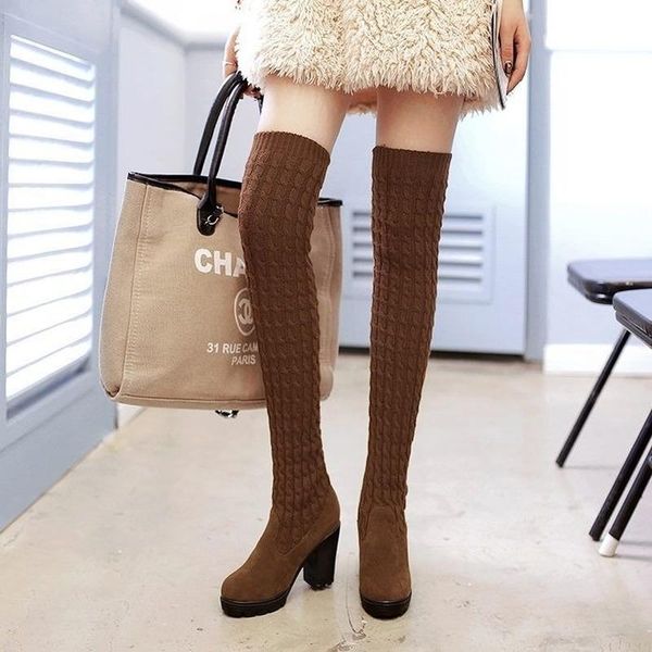 boots 2021 fashion crystal stretch fabric sock pointy toe over-the-knee heel thigh high pointed woman boot, Black
boots 2021 fashion crystal stretch fabric sock pointy toe over-the-knee heel thigh high pointed woman boot, Black