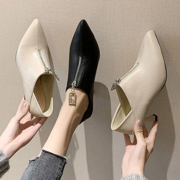 boots 2021 spring women dress shoes zipper high heels bare pointed toe office woman pumps botas mujer thin 8009c, Black
boots 2021 spring women dress shoes zipper high heels bare pointed toe office woman pumps botas mujer thin 8009c, Black