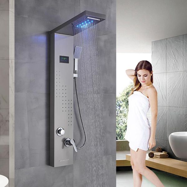 senlesen shower panel rain&waterfall head big screen column wall mount w/ massage jets para bathroom system sets
senlesen shower panel rain&waterfall head big screen column wall mount w/ massage jets para bathroom system sets