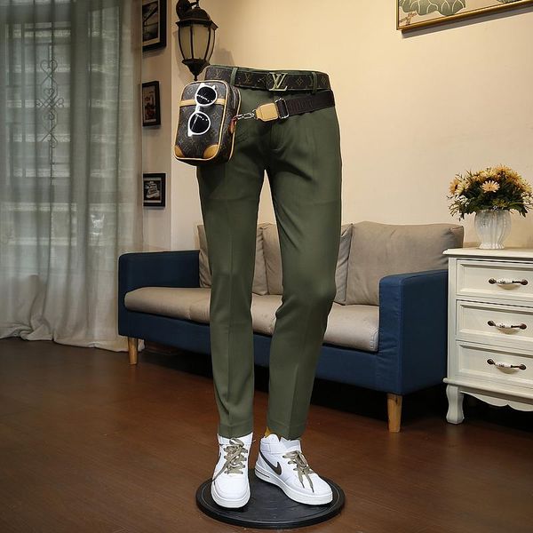 men's suits & blazers xm geeki autumn business casual formal dress korean slim fit trend handsome versatile military green trousers, White;black
men's suits & blazers xm geeki autumn business casual formal dress korean slim fit trend handsome versatile military green trousers, White;black