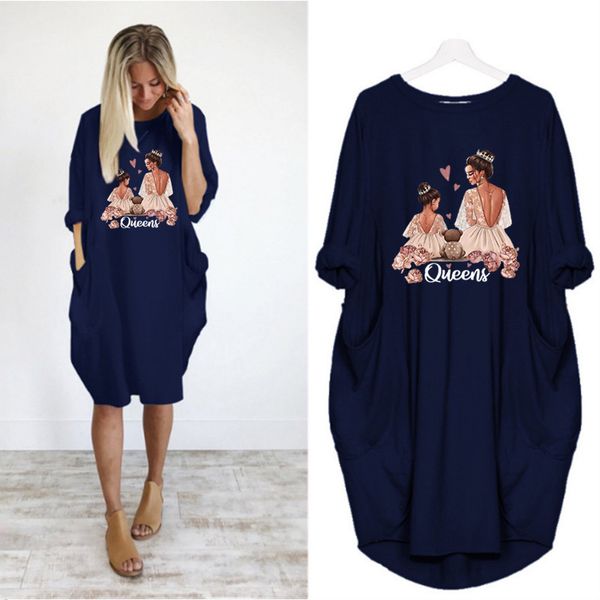 propcm women designers clothes 2021 plus size dress long sleeve dresses super queens mama print o neck loose pocket casual essentials spring, Black;gray
propcm women designers clothes 2021 plus size dress long sleeve dresses super queens mama print o neck loose pocket casual essentials spring, Black;gray