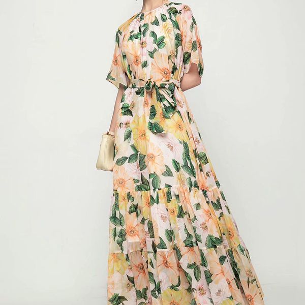 summer style retro printing flower party self-cultivation temperament scrub dress quality, Black;gray
summer style retro printing flower party self-cultivation temperament scrub dress quality, Black;gray