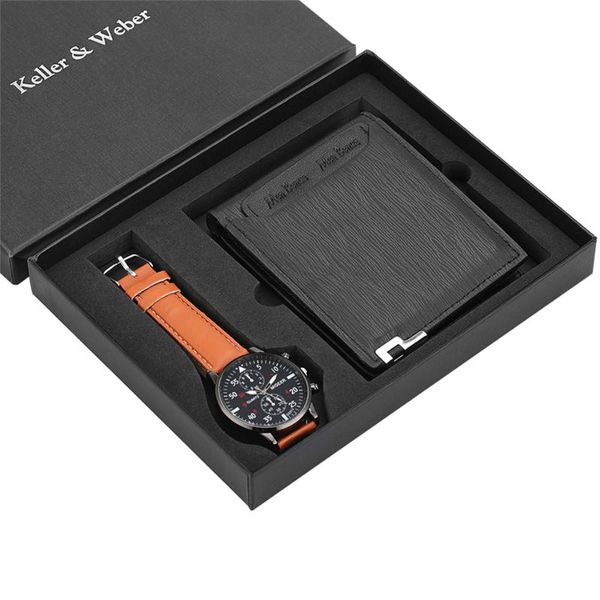wristwatches keller & weber fashion men watch wallet set high grade present box quartz leather wristwatch purse sets, Slivery;brown
wristwatches keller & weber fashion men watch wallet set high grade present box quartz leather wristwatch purse sets, Slivery;brown