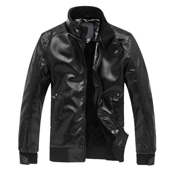 men's jackets zipper closure stand collar men jacket faux leather solid color slim fit motorcycle outerwear, Black;brown
men's jackets zipper closure stand collar men jacket faux leather solid color slim fit motorcycle outerwear, Black;brown