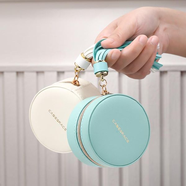 blue portable mini pu leather earrings ring necklace jewellery casket small travel round jewelry box organizer pouches, bags, Pink;blue
blue portable mini pu leather earrings ring necklace jewellery casket small travel round jewelry box organizer pouches, bags, Pink;blue