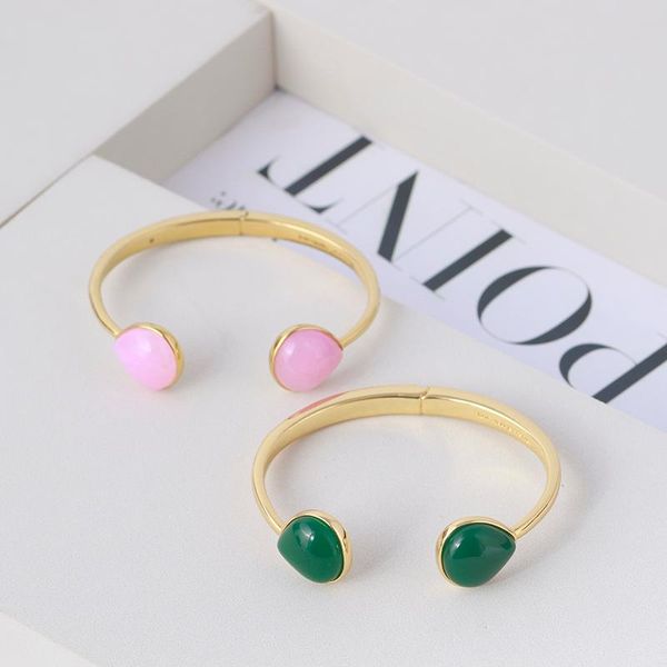 bangle simple fashion elegant lady temperament inlaid drop-shaped stone multi-color open bracelet for girls, Black
bangle simple fashion elegant lady temperament inlaid drop-shaped stone multi-color open bracelet for girls, Black