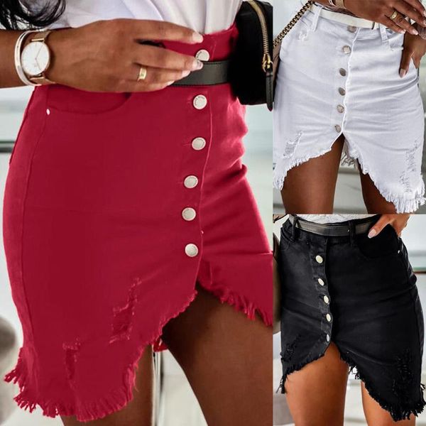 women split front open denim skirt high waist slim mini skirts 2021 summer arrivals button pockets jean skirt#0609g30, Black
women split front open denim skirt high waist slim mini skirts 2021 summer arrivals button pockets jean skirt#0609g30, Black