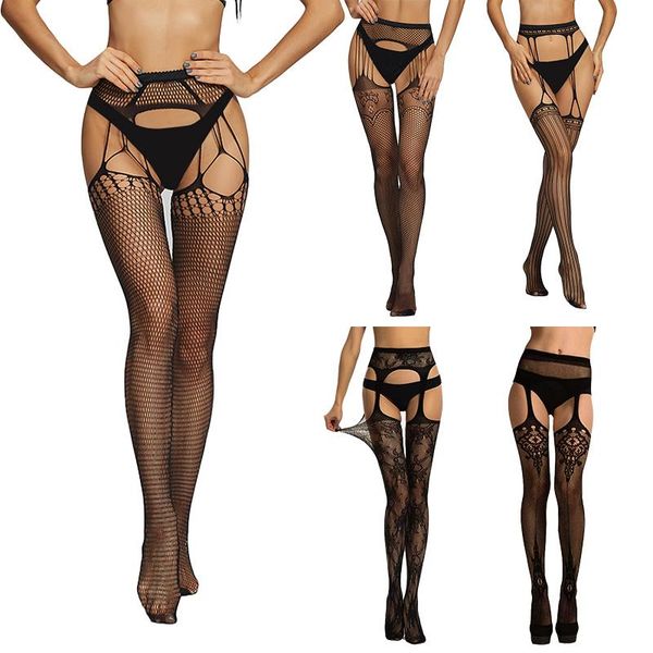 men's socks summer lady fashion women stylist lace tights thigh high stockings fishnet nightclubs pantyhose over knee, Black
men's socks summer lady fashion women stylist lace tights thigh high stockings fishnet nightclubs pantyhose over knee, Black
