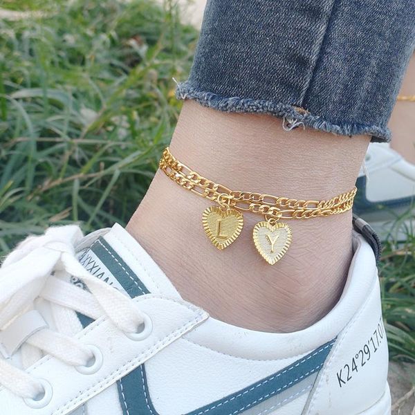 anklets a-z 26 initials heart ankle bracelet for women girls letter anklet barefoot beach accessories leg jewelry, Red;blue
anklets a-z 26 initials heart ankle bracelet for women girls letter anklet barefoot beach accessories leg jewelry, Red;blue