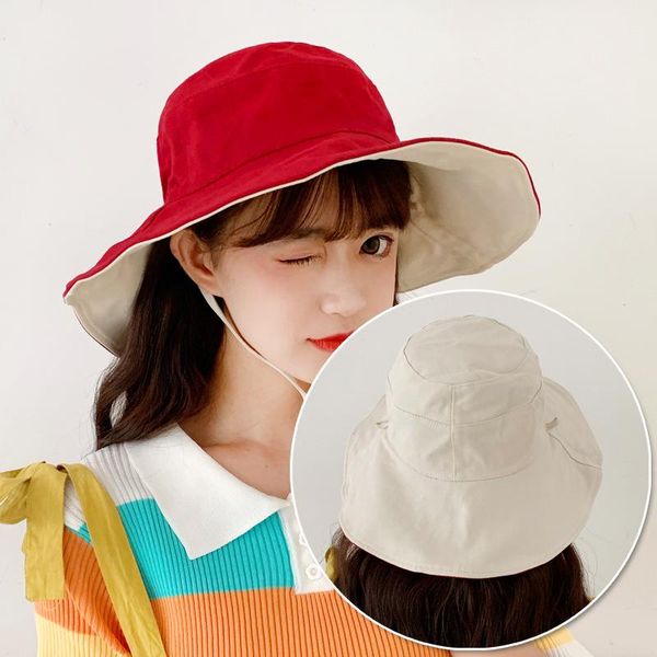 hat female sunshade korean tide summer uv large eaves japanese versatile net red sun fisherman wide brim hats, Blue;gray
hat female sunshade korean tide summer uv large eaves japanese versatile net red sun fisherman wide brim hats, Blue;gray