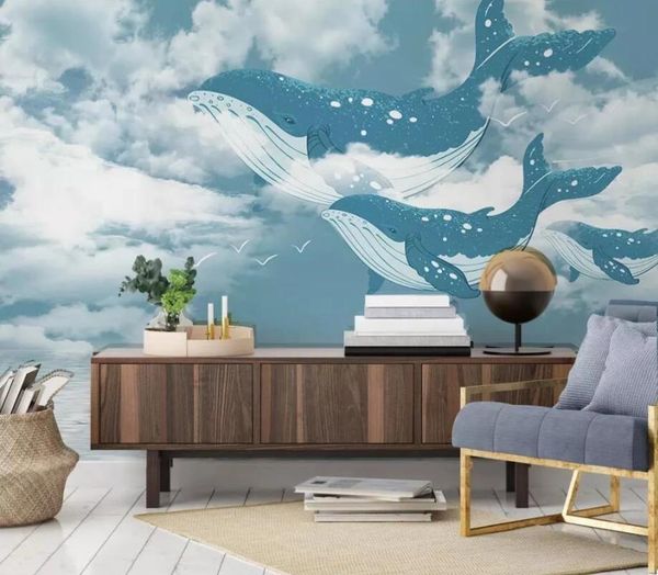 wallpapers custom mural nordic creative mediterranean sea sky whale children room background decorate self adhesive wallpaper waterproof
wallpapers custom mural nordic creative mediterranean sea sky whale children room background decorate self adhesive wallpaper waterproof