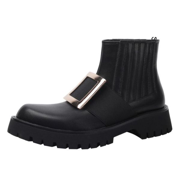 new women ankle boots genuine leather buckle women shoes winter fashion short boots ladies footwear size 34-39, Black
new women ankle boots genuine leather buckle women shoes winter fashion short boots ladies footwear size 34-39, Black