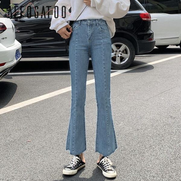 women's pants & capris affogatoo casual high waist jeans women winter autumn chic female streetwear denim elastic blue ladies flare, Black;white
women's pants & capris affogatoo casual high waist jeans women winter autumn chic female streetwear denim elastic blue ladies flare, Black;white