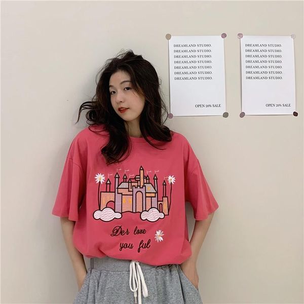 short sleeve t-shirt women's 2021 summer korean style fashionable mid-length loose versatile half-length top, White
short sleeve t-shirt women's 2021 summer korean style fashionable mid-length loose versatile half-length top, White