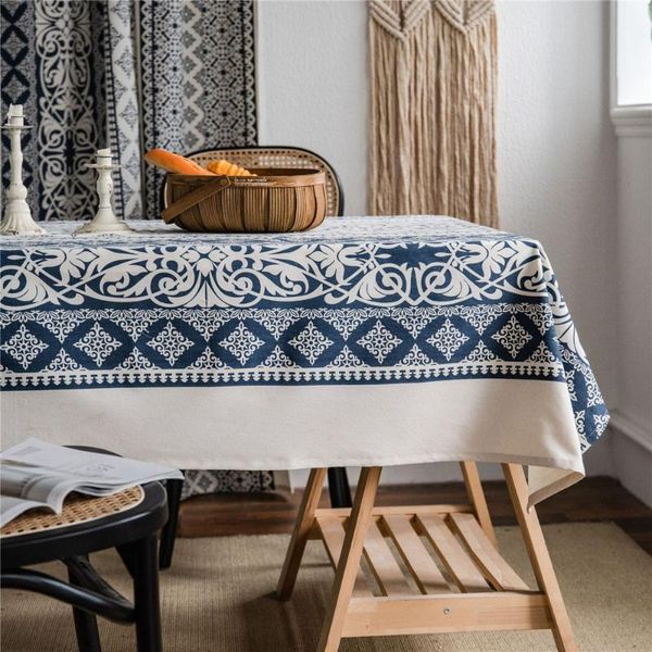 table cloth retro linen cotton tablecloth printed blue and white porcelain home dining cover for rectangular
table cloth retro linen cotton tablecloth printed blue and white porcelain home dining cover for rectangular