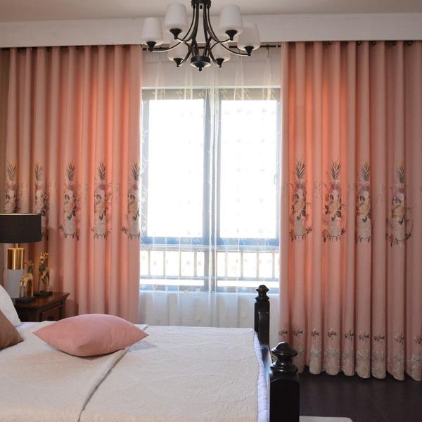 curtain fabric european embroidery shade curtains for living room bedroom girl pink tulle & drapes
curtain fabric european embroidery shade curtains for living room bedroom girl pink tulle & drapes