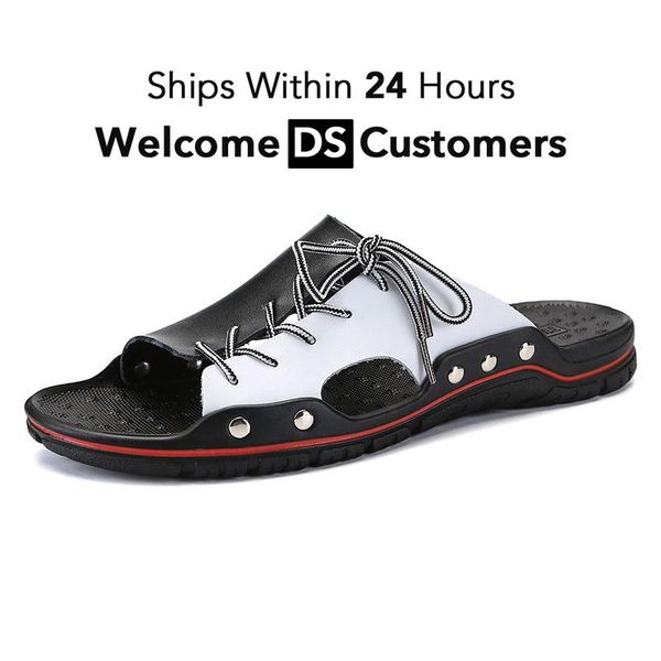 slippers 2021 summer sandals men of flat casual leather slip on outdoor big size fashion footwear 39-48, Black
slippers 2021 summer sandals men of flat casual leather slip on outdoor big size fashion footwear 39-48, Black