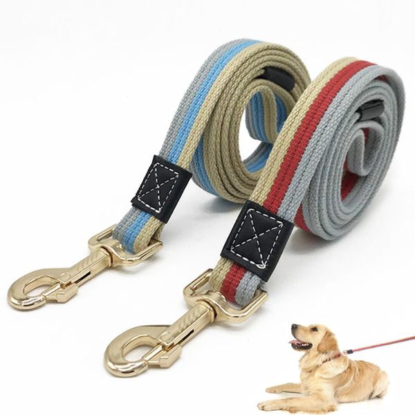 dog collars & leashes pet leash canvas classic stripe walking training lead long traction rope cute puppy for small medium large dogs
dog collars & leashes pet leash canvas classic stripe walking training lead long traction rope cute puppy for small medium large dogs