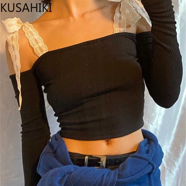 korean lace bow tie strapless women shirts slim short graphic ee long sleeve shirt femme 6f624 210603, White
korean lace bow tie strapless women shirts slim short graphic ee long sleeve shirt femme 6f624 210603, White