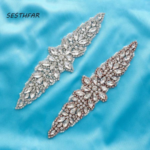 wedding sashes sesthfar rhinestones appliques bridal belt crystal pearls sash for bridesmaids dress, White
wedding sashes sesthfar rhinestones appliques bridal belt crystal pearls sash for bridesmaids dress, White