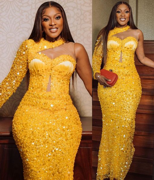 2022 plus size arabic aso ebi yellow luxurious mermaid prom dresses beaded sequined evening formal party second reception birthday engagemen, Black
2022 plus size arabic aso ebi yellow luxurious mermaid prom dresses beaded sequined evening formal party second reception birthday engagemen, Black
