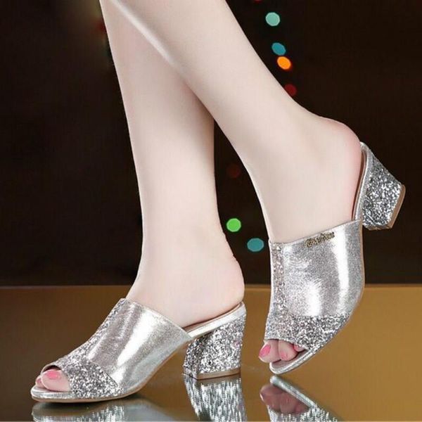 glitter mesh women rhinestone sandals summer fashion peep toe casual slippers thick heel women's wedge shoes slip on big size, Black
glitter mesh women rhinestone sandals summer fashion peep toe casual slippers thick heel women's wedge shoes slip on big size, Black