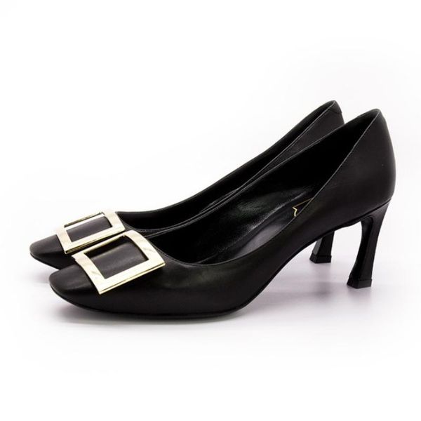 online celebrity with joker square banana heel shoes women's stiletto heels nude buckle wedding ladies dress, Black
online celebrity with joker square banana heel shoes women's stiletto heels nude buckle wedding ladies dress, Black